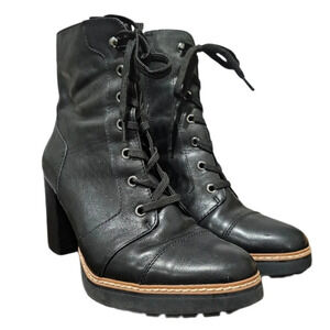 Naturalizer Camden Leather Combat Booties